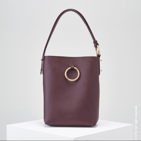 W Concept Handbags - CDSD Burgundy Bucket Bag